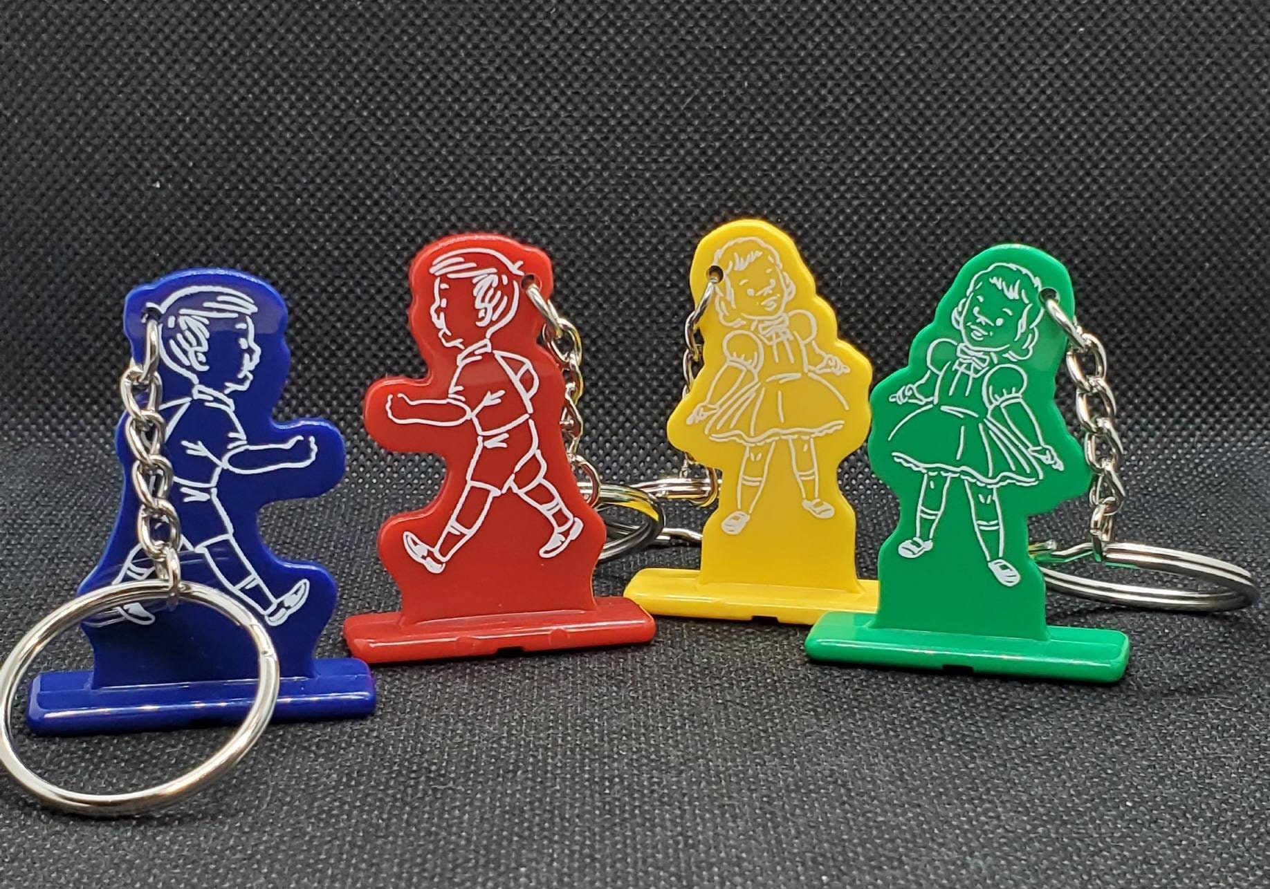 Upcycled Retro Chutes and Ladders Keychain Game Token Keychain Etsy