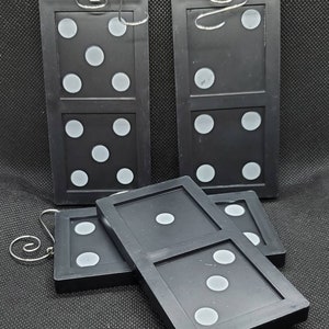 Upcycled Giant Jumbo Domino Ornament