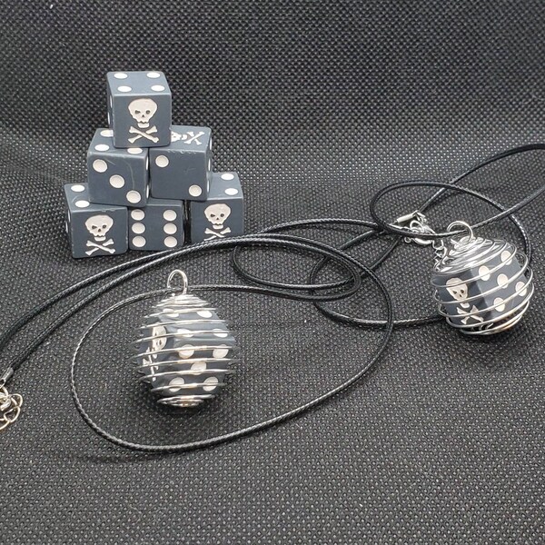 Dice Cage Necklace Etsy