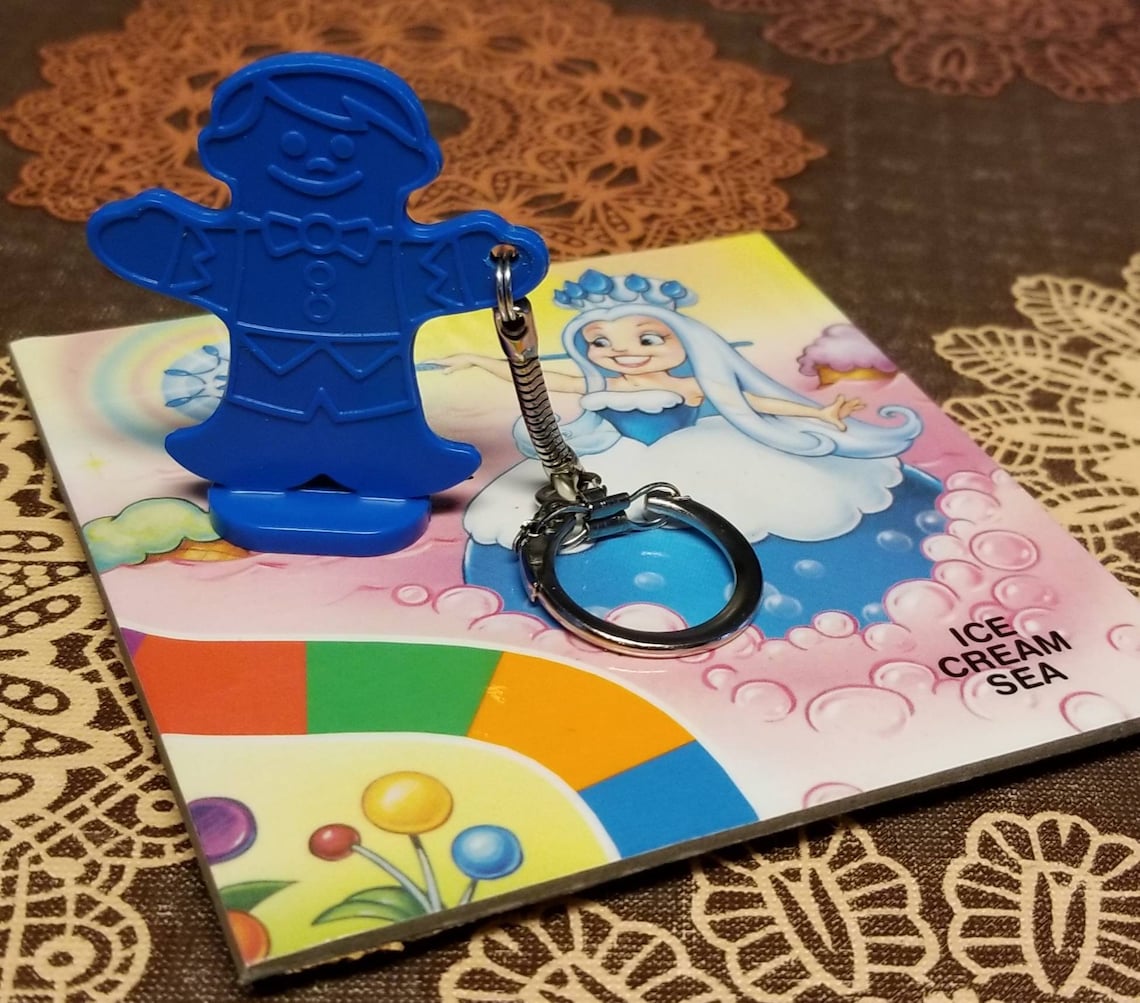 Candyland Gingerbread Keychain Game Token Keychain Etsy