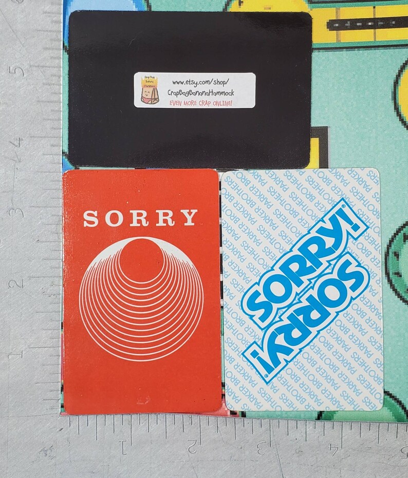 Upcycled Sorry Game Card Refrigerator Multiple Styles Etsy