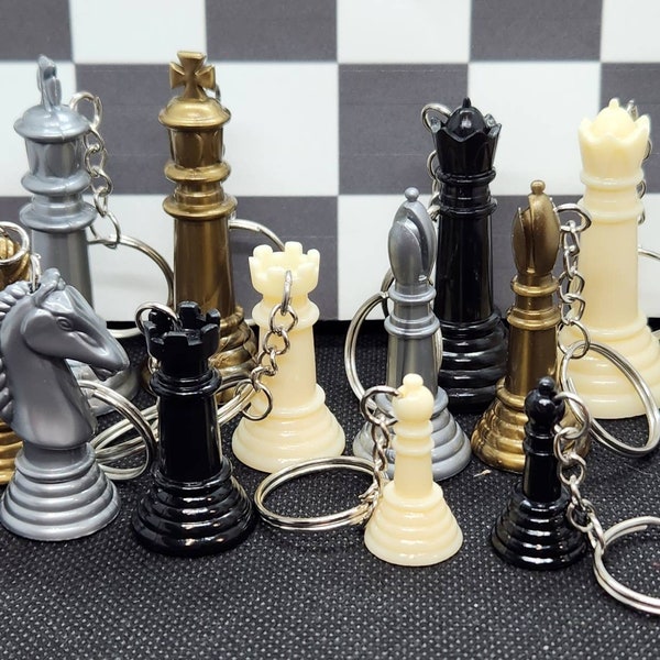 Chess Piece Keychain - Etsy