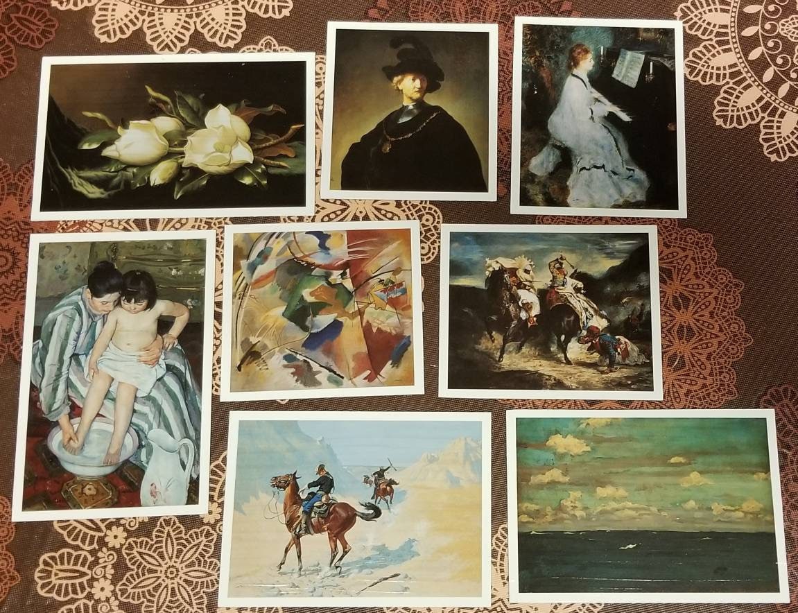 1996 Masterpiece The Classic Art Auction Game Free Shipping! Art Cards 