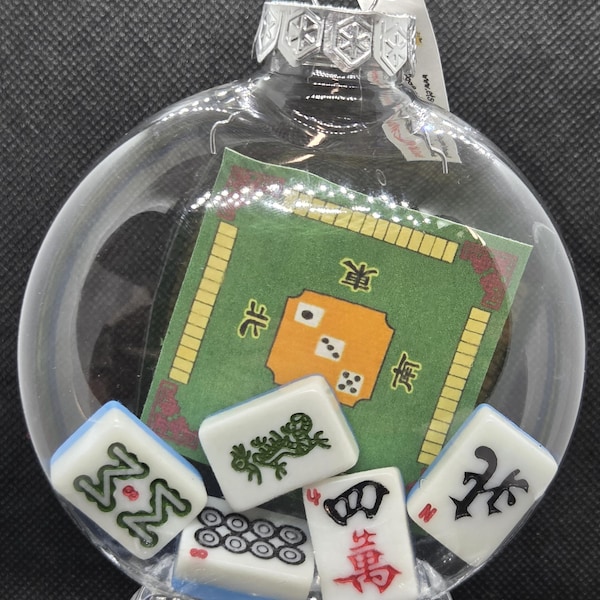 Mahjong Upcycled Upcycled RANDOM Loose Brick Tiles 100 mm Brokenproof Disc Ornament