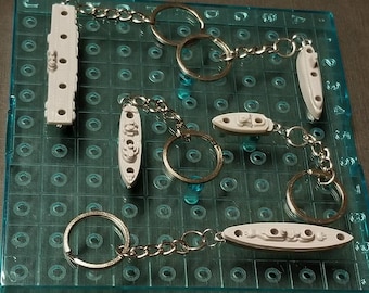 Battleship Upcycled Game Piece Keychain 5 Styles
