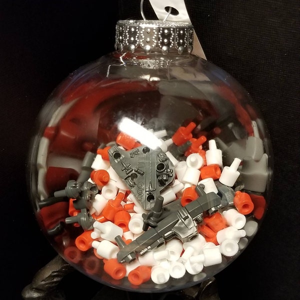 Modern Battleship Upcycled Game Piece Ornament 100mm Shatterproof Ball (HOOK OPTIONAL)