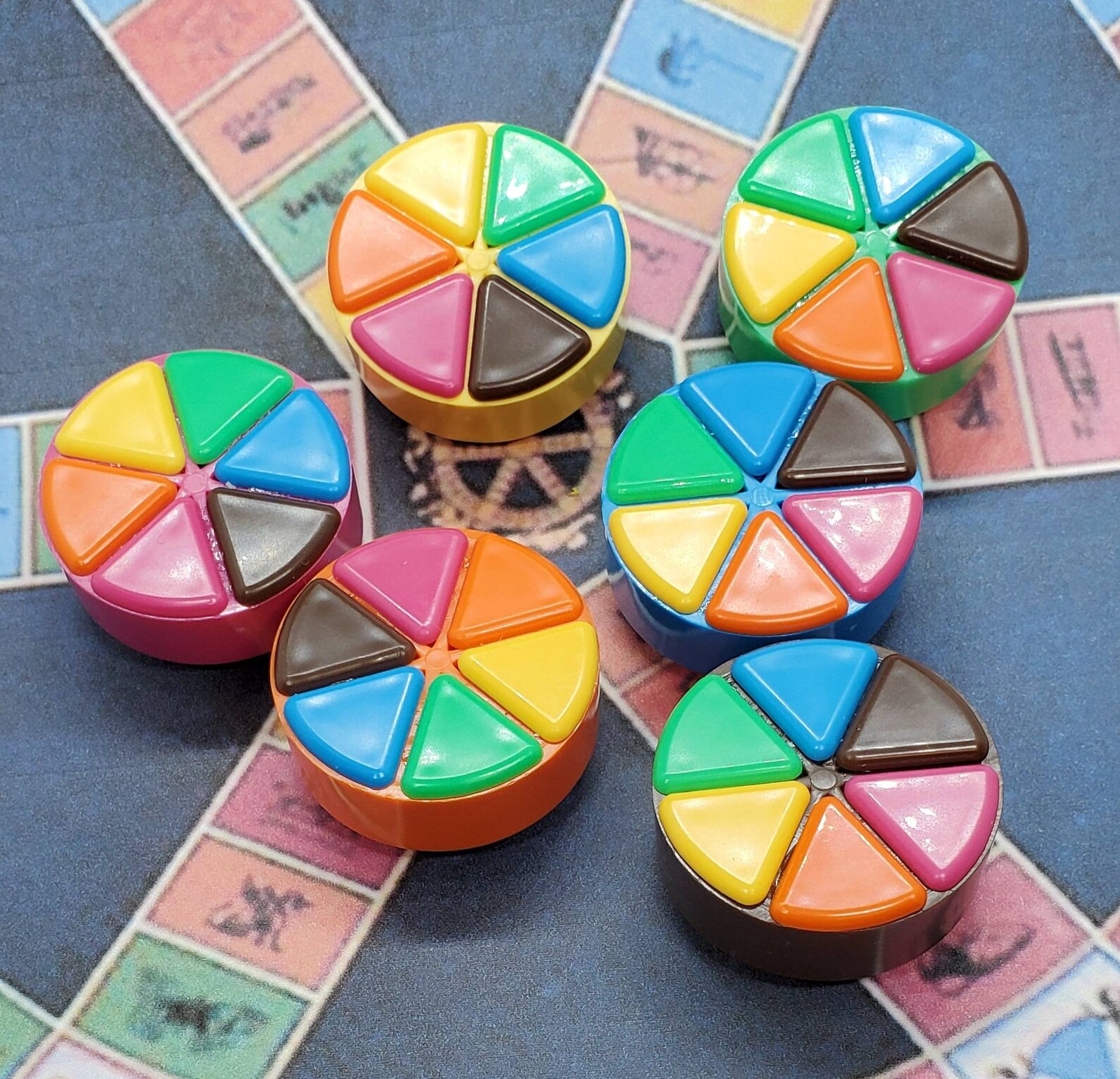 Upcycled Trivial Pursuit Game Piece Etsy