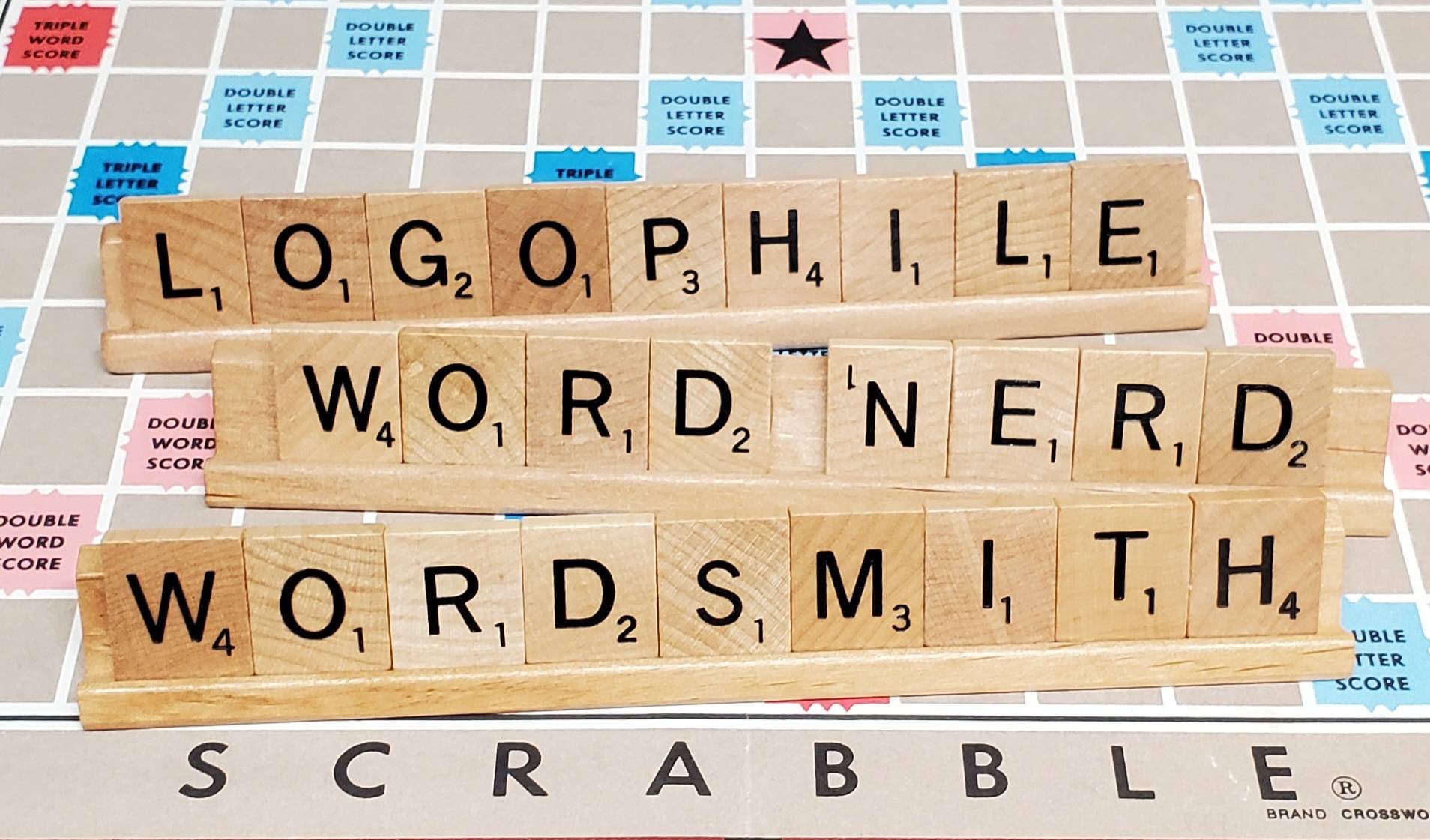 Upcycled Vintage Scrabble Tile Rack Word Display Piece DECOR - Etsy