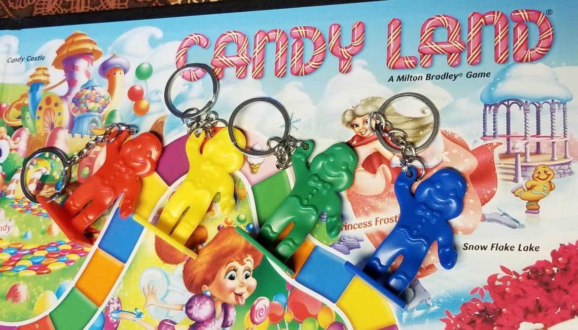 Candyland Gingerbread Keychain Game Token Keychain Etsy
