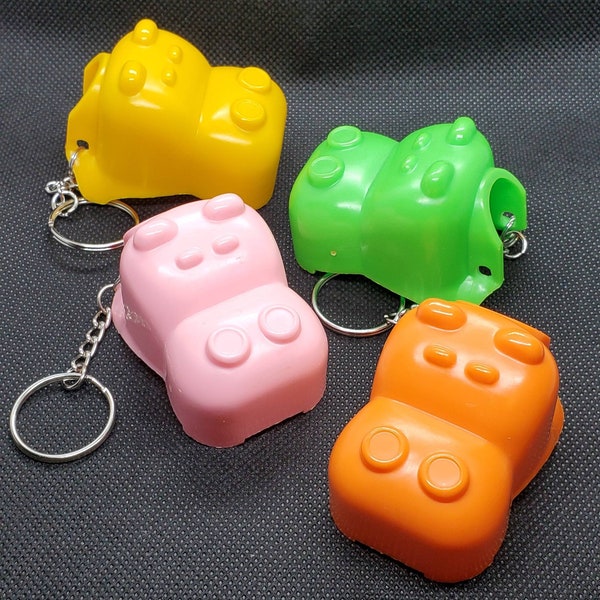 Upcycled Hungry Hungry Hippo Keychains