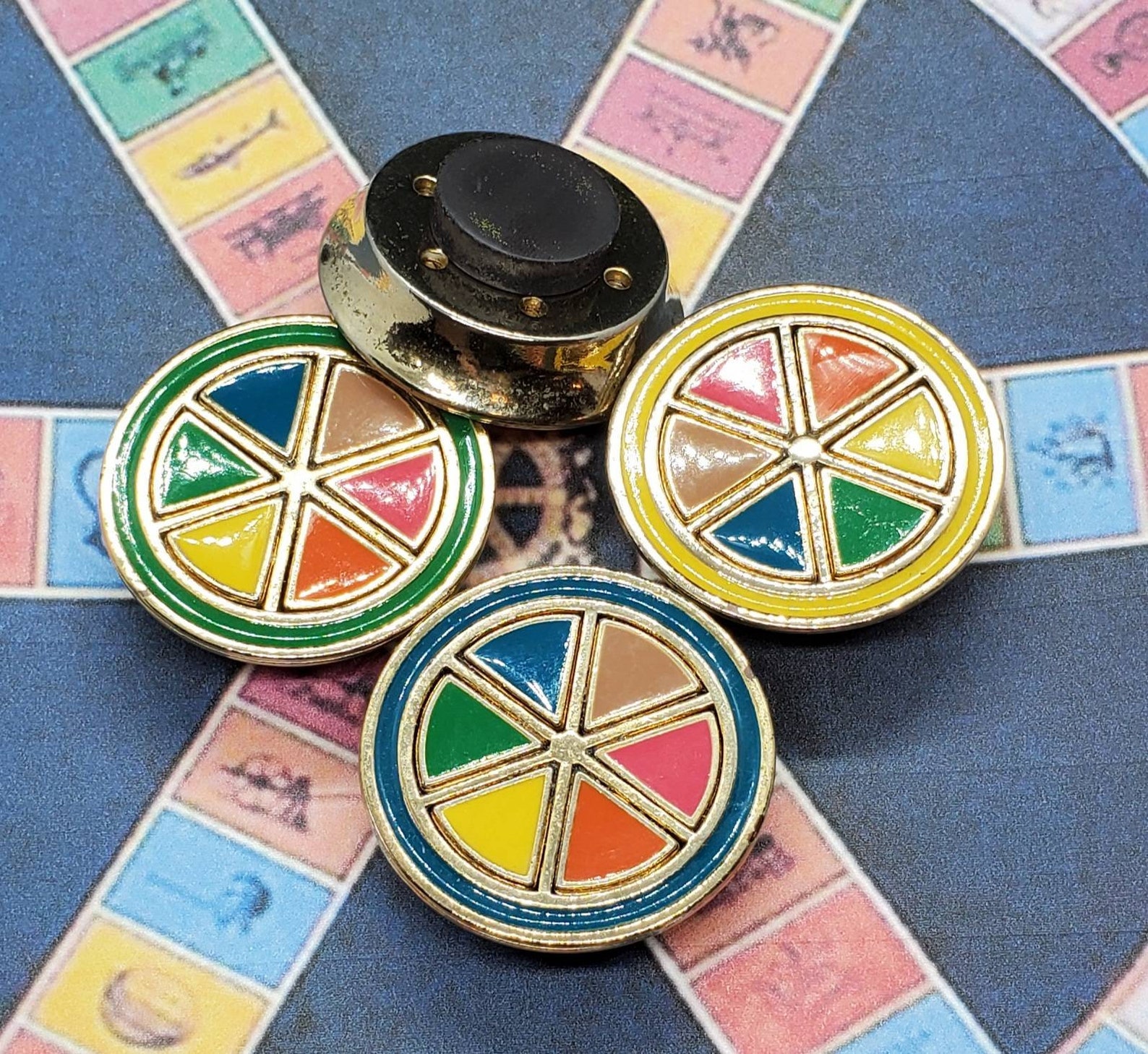 Upcycled Trivial Pursuit Deluxe Game Piece Etsy