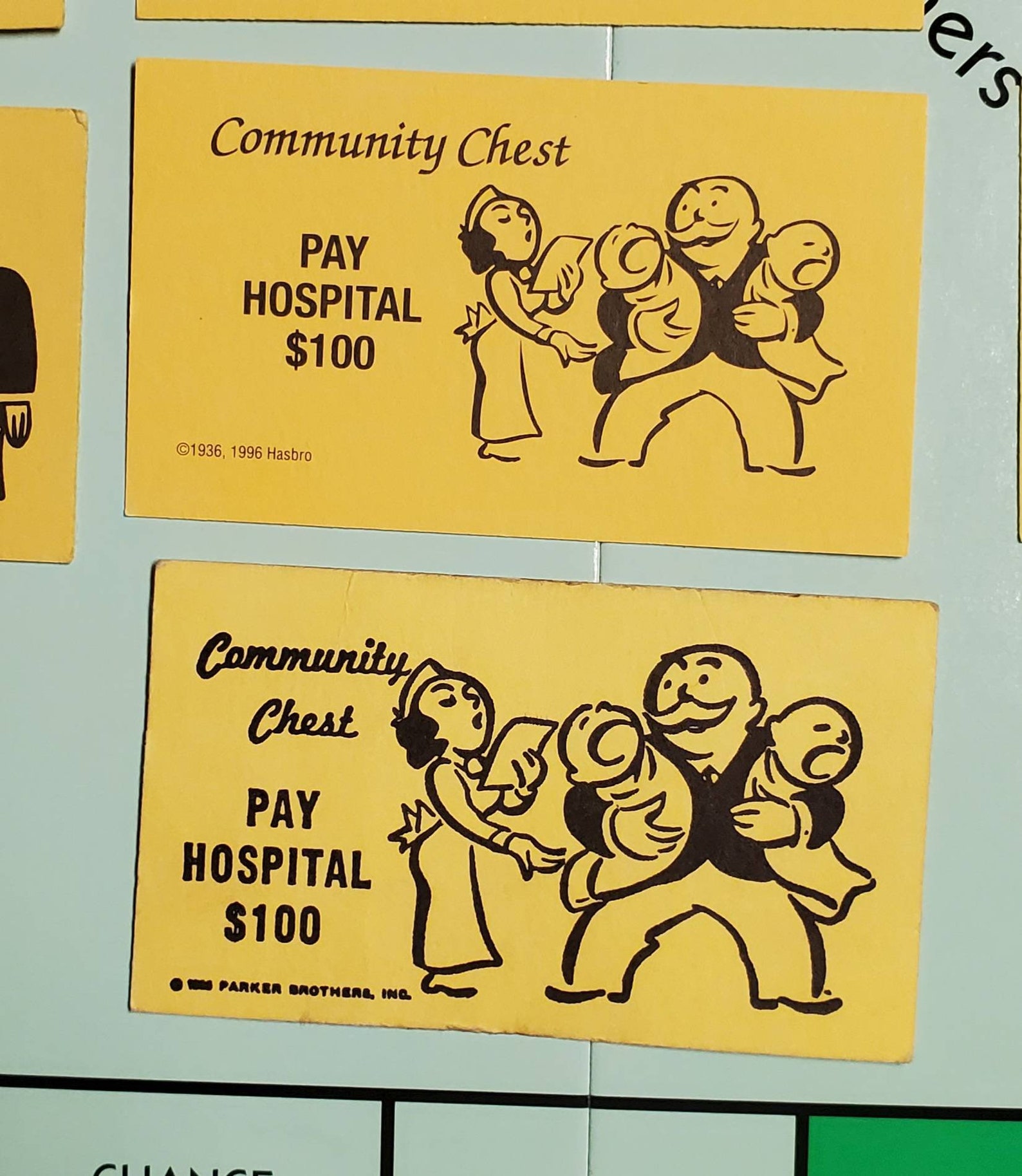 Upcycled Monopoly Community Chest Card New Baby Etsy