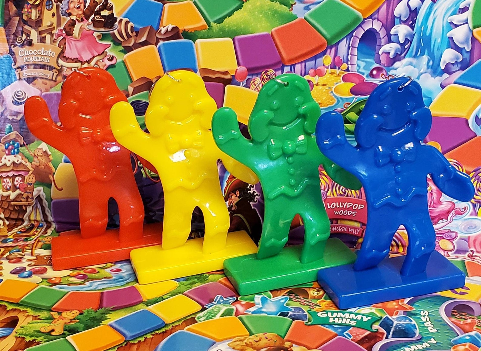 Candyland Giant Jumbo Gingerbread Men Upcycled Ornament Etsy