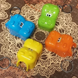 Hungry Hungry Hippos Upcycled Keychains