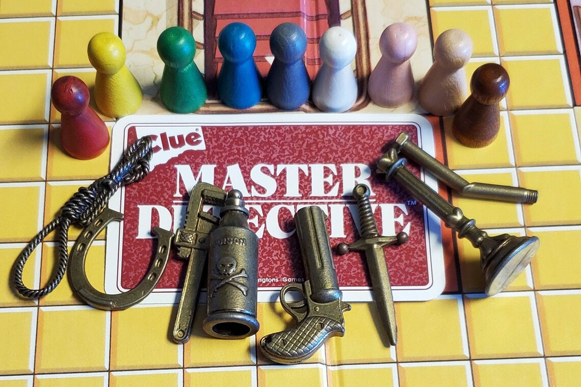 Clue Master Detective Edition Cluedo Upcycled Game Piece 100mm Etsy