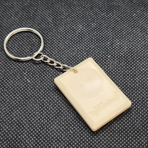 Upcycled Rummikub BLANK Tile Keychain