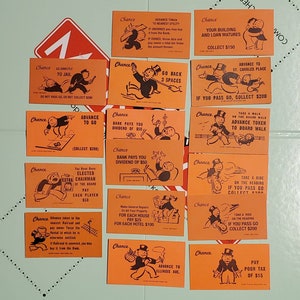 Cartão de oportunidade de monopólio reciclado ímãs de geladeira