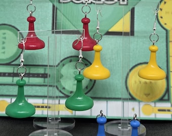 Sorry! Upcycled Game Piece Earrings