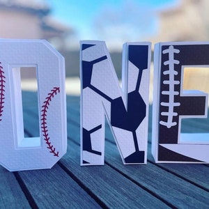 Sports Theme 3D Letters (heavy cardstock)