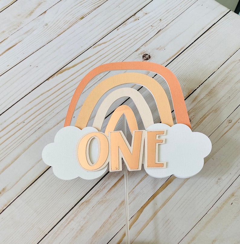 Boho Rainbow Cake Topper - Etsy
