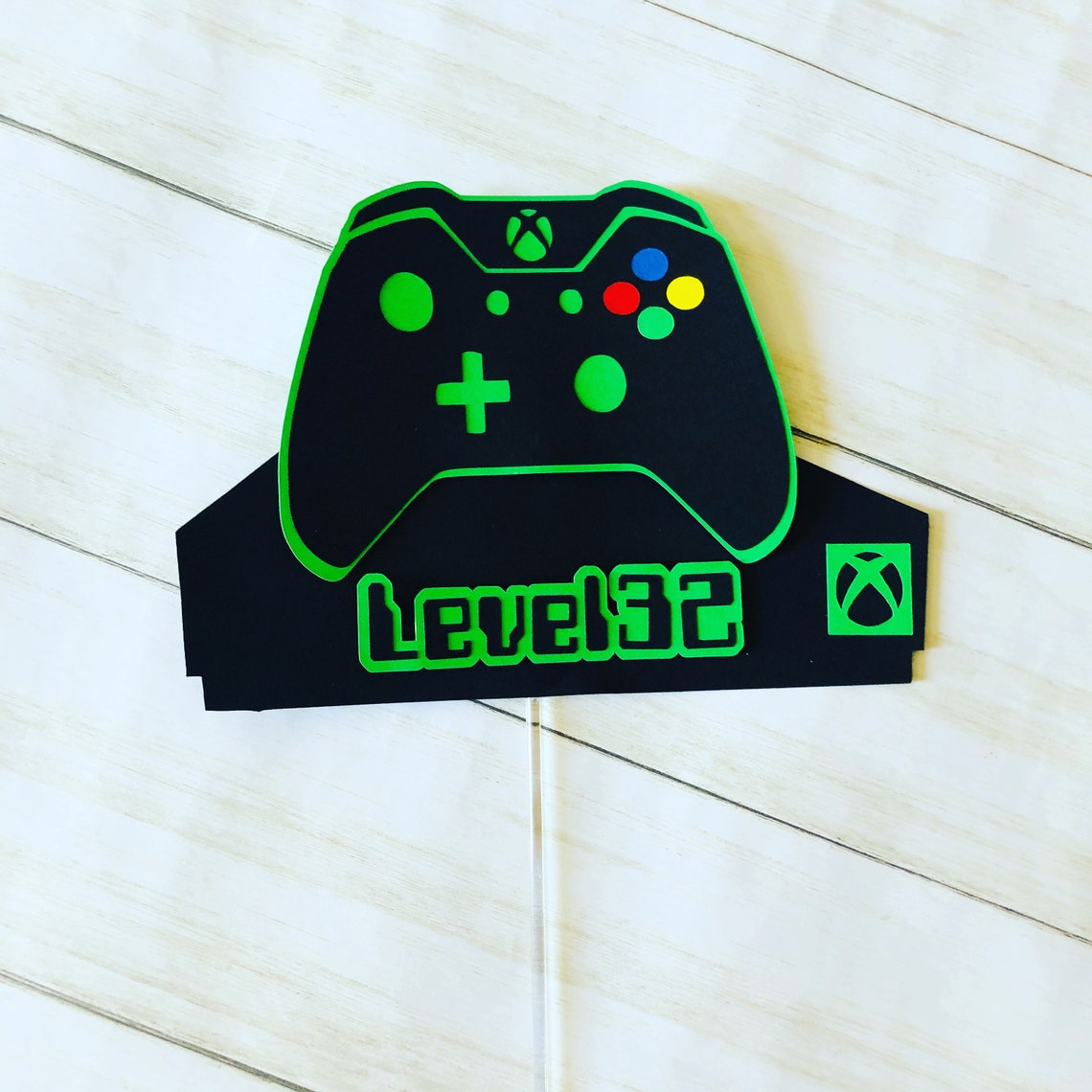 XBox Birthday Banner Cake topper Etsy