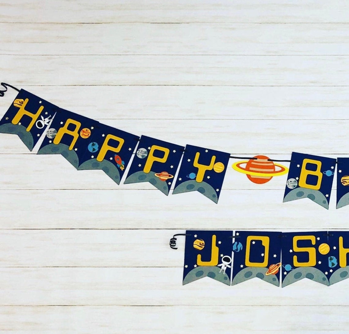 Outer Space Banner - Etsy