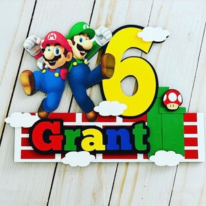 Mario Bros Cake Topper