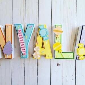 Heavy Cardstock Sweets / Candy 3D Letters