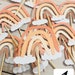 Boho Rainbow Cupcake Toppers 