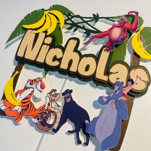 The Jungle Book Theme Cake Topper