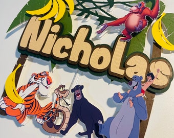 The Jungle Book Theme Cake Topper