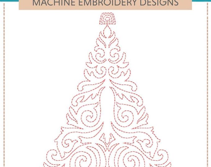 Christmas Tree Machine Christmas Tree Machine Embroidery Designs: Swirly Quilt Patterns (set ...