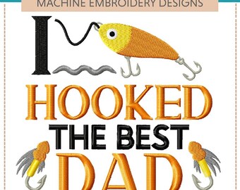 Father's Day Machine Embroidery Designs: Dad, Golf, Fishing (Set of Six, 5x7 & 6x10 Hoops)