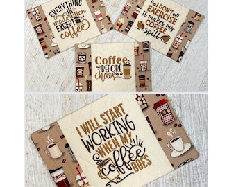 Coffee Fun II "Machine Embroidery Designs" (Full Set OF Five)