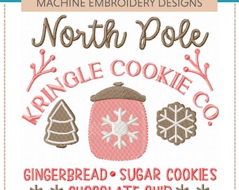 Christmas Baking Machine Embroidery Designs: Gingerbread, Cookies (5x7, 6x10)
