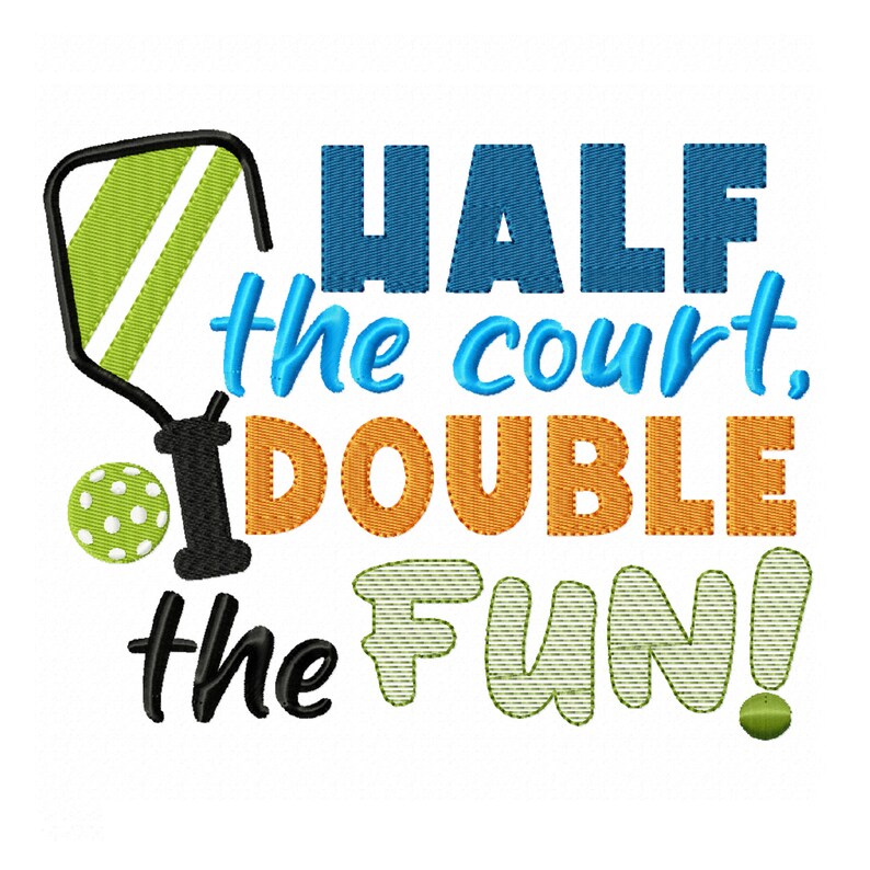 Pickleball IV machine Embroidery Designs full Set Etsy