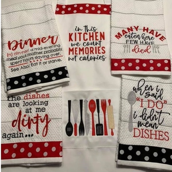 Machine Embroidery Designs Kitchen - Etsy