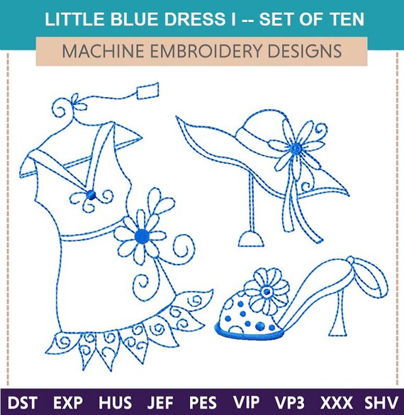 white christmas dresses Blue Breeze Dress in Kota Doriya Fabric with Embroidery – Label16 main image 1