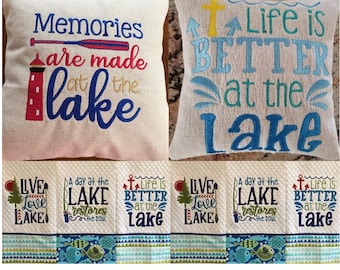 Exclusive Lake Love I  "Machine Embroidery Designs" (Full Set of Five Designs)