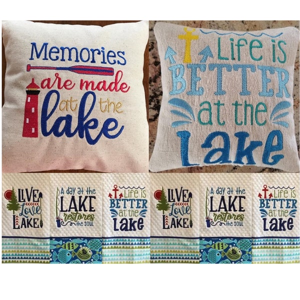 Exclusive Lake Love I  "Machine Embroidery Designs" (Full Set of Five Designs)