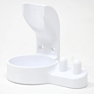 Oral B IO Brush + Head Holder Round Base Wall Wount Countertop Organizer - For iO 7, 8,9