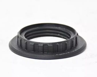 E26/E27 Light Socket Rings Lamp Shade Holder Adapter Ring Replacement Black