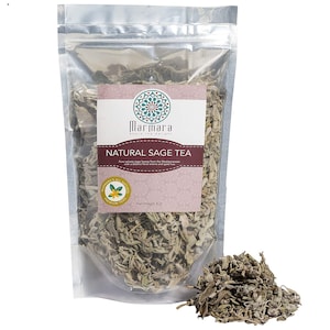 Sage Tea Herbal All Natural Loose Whole Leaves No Caffeine 4 Ounce by Marmara image 5