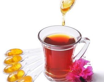 SALE! Honey Safe Seal Healthy Wildflower Honey Spoons Rich in Nutrients and Good Enzymes Paleo Friendly Gluten Free Individual Wrap 50