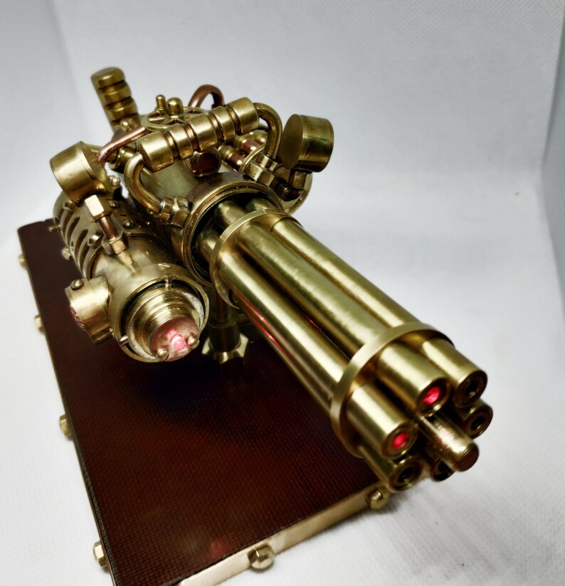 Steam powered Gatling Gun. Interior decoration. Souvenir Etsy