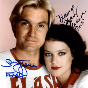 Sam Jones & Melody Anderson Autographed Signed Flash Gordon 8x10 Photo Beckett COA