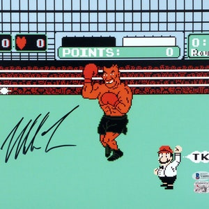 Mike Tyson Autographed Signed Punch Out 11x14 Photo BECKETT COA