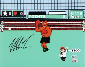 Mike Tyson Autographed Signed Punch Out 11x14 Photo BECKETT COA