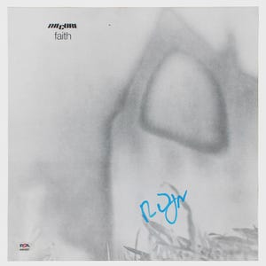 Robert Smith Autographed Signed The Cure Faith Album Cover PSA COA