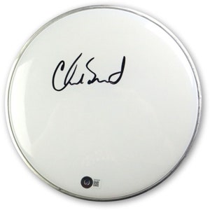 Chad Smith Red Hot Chili Peppers Signed Autographed Drumhead Beckett COA
